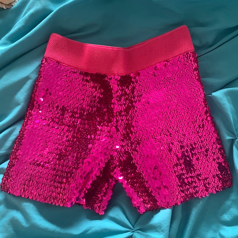 Stretchy Sequin Shorts